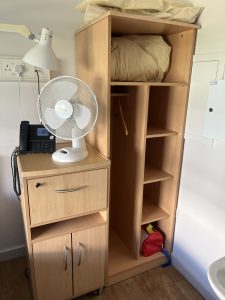 Storage space and additional bedding